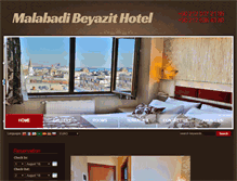 Tablet Screenshot of malabadibeyazithotel.com